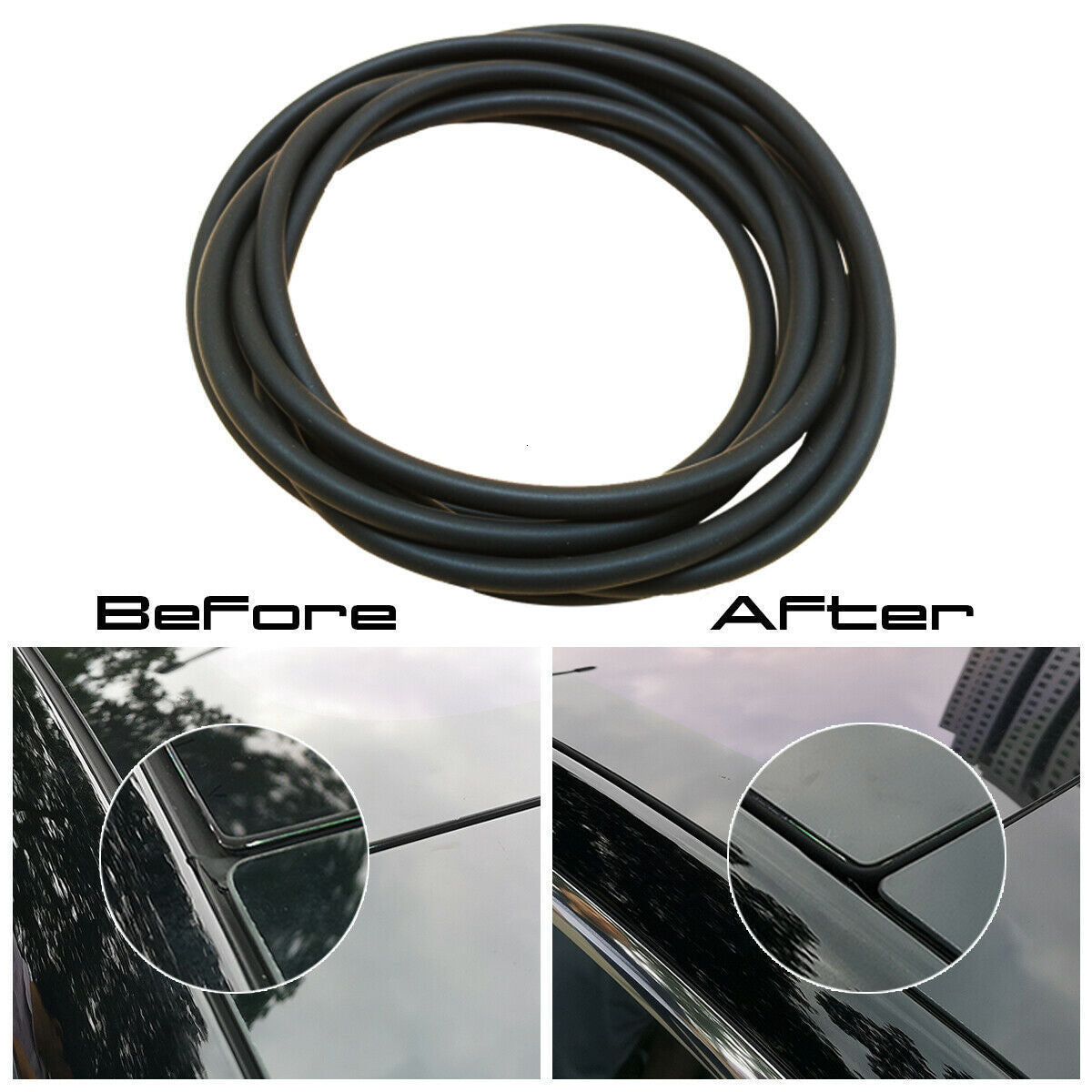 Tesla model3 windshield roof sunroof seal