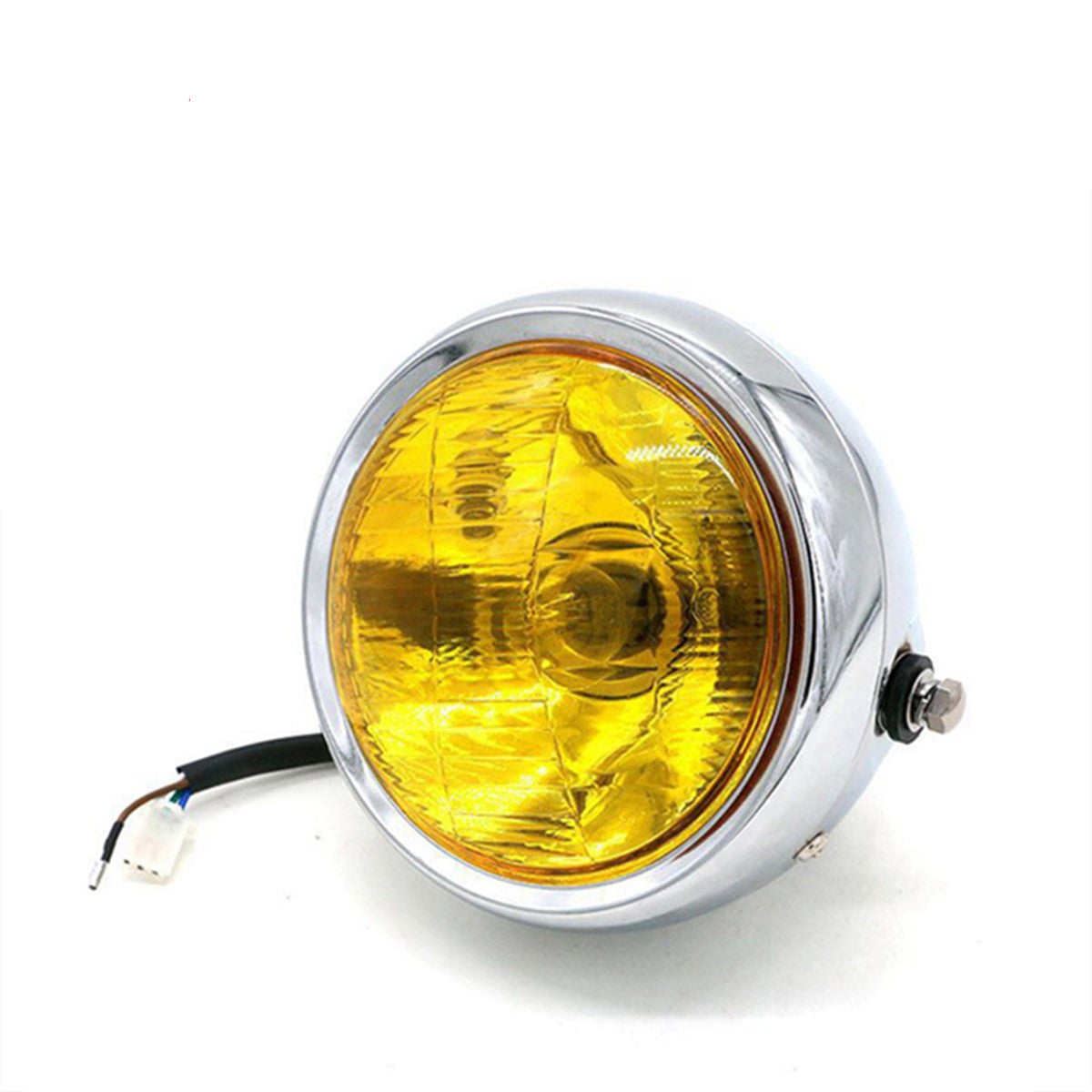 Modified Retro Headlight Black Shell Round Headlight