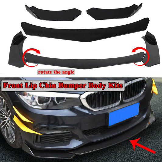 Universal Front Bumper Lip Body Kit Spoiler For Honda Civic BMW Benz Mazda GMC