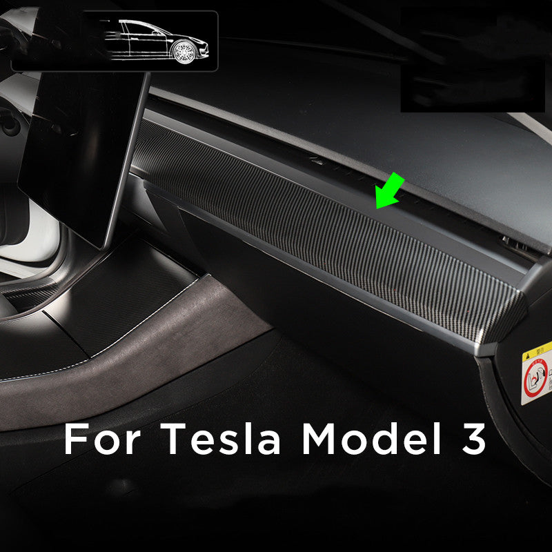 tesla Tesla model 3 dashboard decorative bright strips