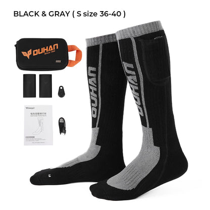 Heated Socks Remote Control Electric Heating Socks Rechargeable Battery Winter Thermal Socks Men Women Outdoor For Motorcycle