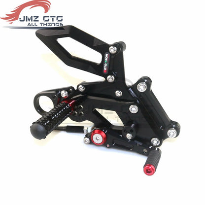 MOTO-TRON Motorcycle CNC Adjustable Rear Set Rearsets Footrest Foot Rest  For BMW S1000RR 2015-2018 / S1000R 2017-2019