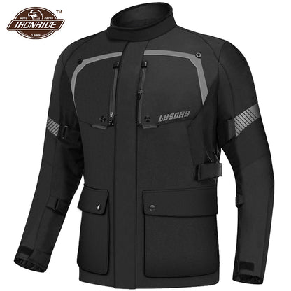 LYSCHY Motorcycle Jacket Summer Moto Suit Motorbike Riding Jacket Motocross Jacket Breathable Waterproof Motorcycle Protection