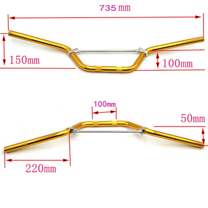 Normal Quality Aluminum 22mm Handlebar for dirt pit bike 7/8&quot; inch Handle bar motocross off road motorcycle