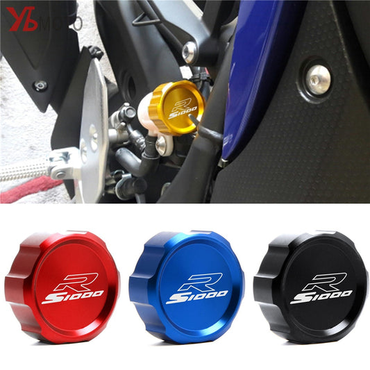 Motorcycle CNC Rear Brake Reservoir Cover Cap For BMW S1000R S1000XR S1000RR S1000 R XR RR 2017 2018 2019 2020 2021 accessories