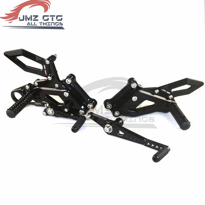 MOTO-TRON Motorcycle CNC Adjustable Rear Set Rearsets Footrest Foot Rest  For BMW S1000RR 2015-2018 / S1000R 2017-2019