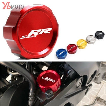 Motorcycle CNC Rear Brake Reservoir Cover Cap For BMW S1000R S1000XR S1000RR S1000 R XR RR 2017 2018 2019 2020 2021 accessories