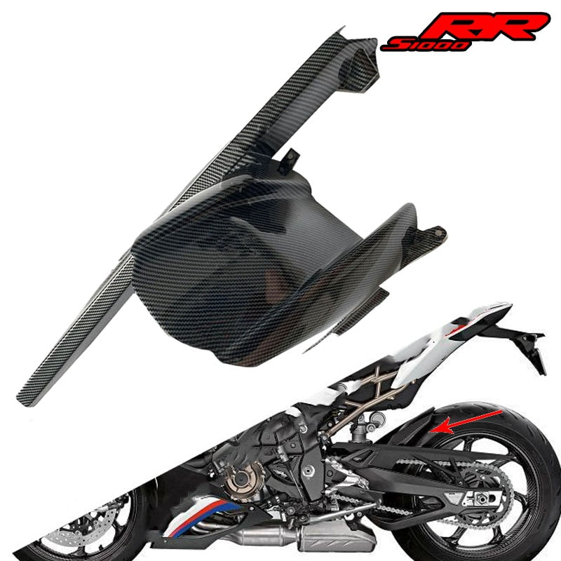 for BMW S1000RR S1000 RR S1000rr 2019 2020 2021 ABS Carbon Fiber Rear Mudguard Chain Cover Splash Guard Fairing Motorcycle Parts