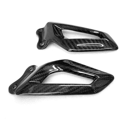 For BMW S1000RR S1000 RR Motorcycle Carbon Fiber Rearset Heel Guard Plates Covers Protector 2019 2020