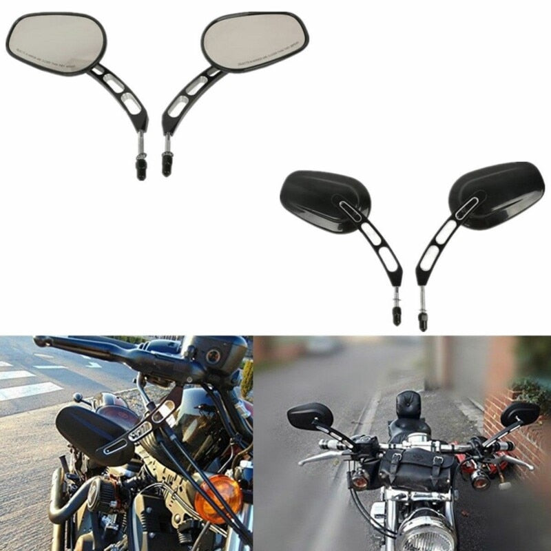 Motorcycle Rear Side Mirrors Rearview For Harley Touring Sportster 883 Road King Fatboy Softail Bobber Chopper Street Glide Dyna