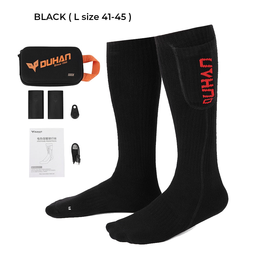 Heated Socks Remote Control Electric Heating Socks Rechargeable Battery Winter Thermal Socks Men Women Outdoor For Motorcycle