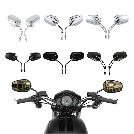 Motorcycle Rear Side Mirrors Rearview For Harley Touring Sportster 883 Road King Fatboy Softail Bobber Chopper Street Glide Dyna