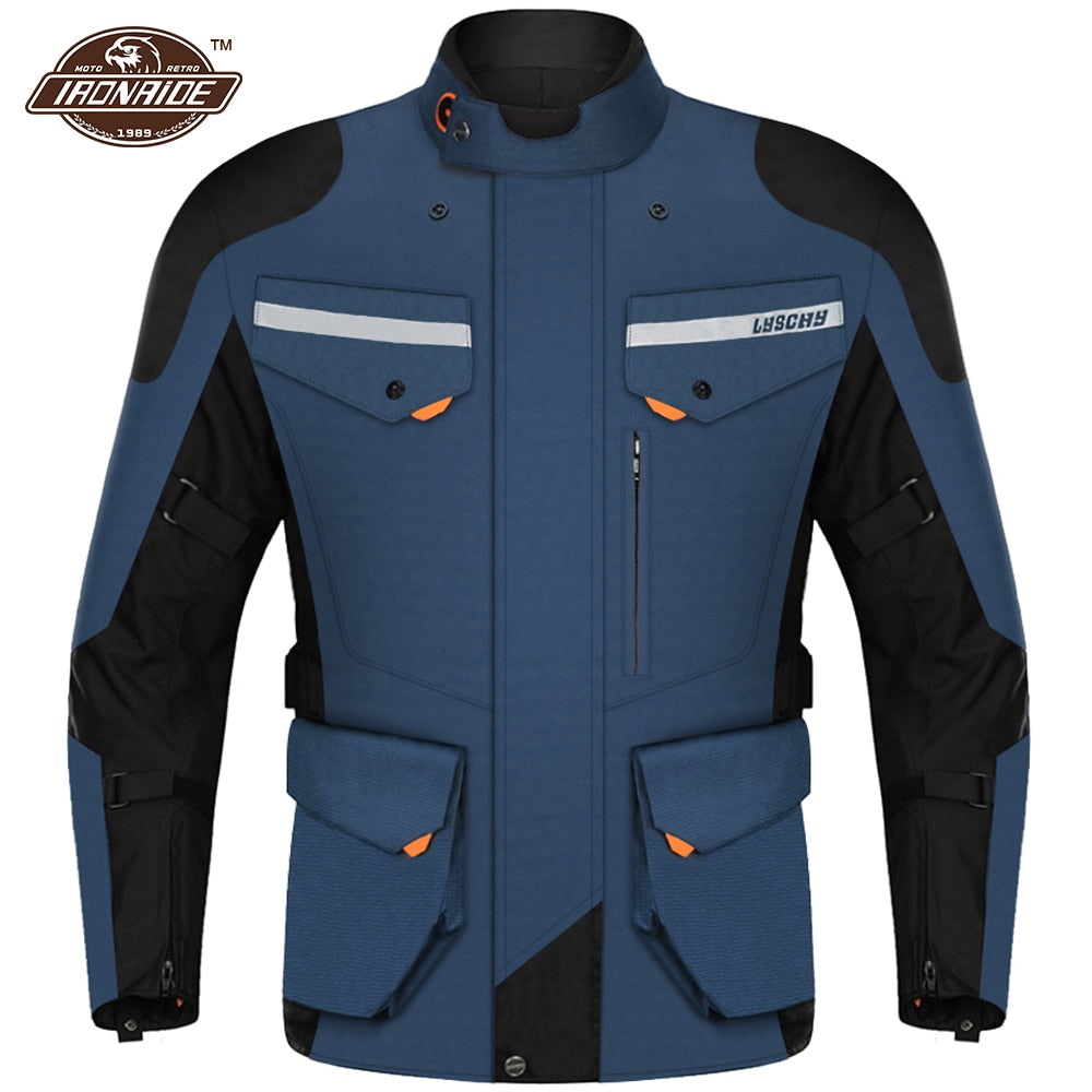 LYSCHY Motorcycle Jacket Summer Moto Suit Motorbike Riding Jacket Motocross Jacket Breathable Waterproof Motorcycle Protection