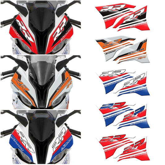 Motorcycle Front Fairing Engine Vehicle sticker 3D Edge Gel Protection Tank Paint pad For BMW S1000RR 2019 2020 2021