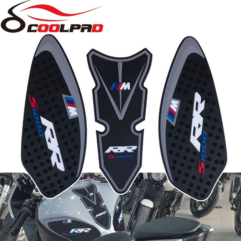 Motorcycle Fuel Tank Cap Sticker Pad Anti Slip Traction Decal For BMW S1000RR S1000 RR HP4 2019-2022 2021 Tank Cover Protector