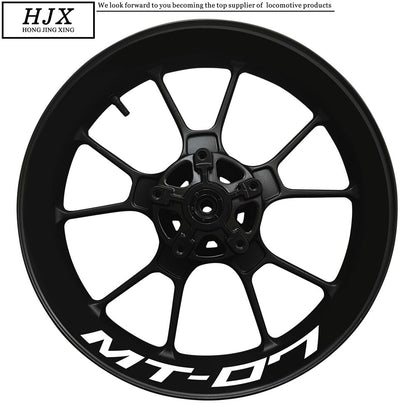 For Yamaha MT-07 Logo Wheel Hub Decal Decoration New Set MT07 MT 07 Wheel Rim High Quality Reflective Waterproof Sticker 2022