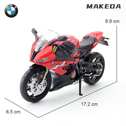 1/12 BMW S1000RR Alloy Diecast Motorcycle Model Toy Collection Hobbies Shork-Absorber Off Road Autocycle Toys Car Kid Gifts