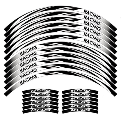 For YAMAHA MT-09 MT09 MT 09 Motorcycle Reflective Wheel Sticker Racing Rim Stripe Tape Decal Waterproof  Accessories