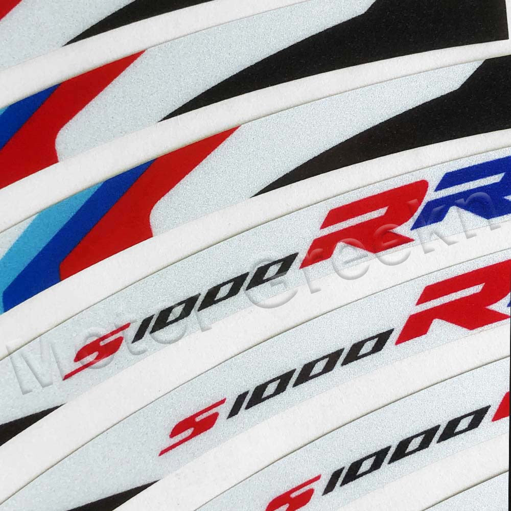 Motorcycle Wheel Stickers Reflective Rim Stripe Decals Hub Accessories Waterproof For BMW S1000RR s1000 rr S1000 rr