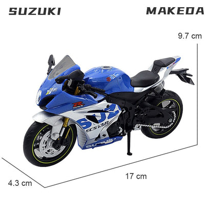 1/12 BMW S1000RR Alloy Diecast Motorcycle Model Toy Collection Hobbies Shork-Absorber Off Road Autocycle Toys Car Kid Gifts