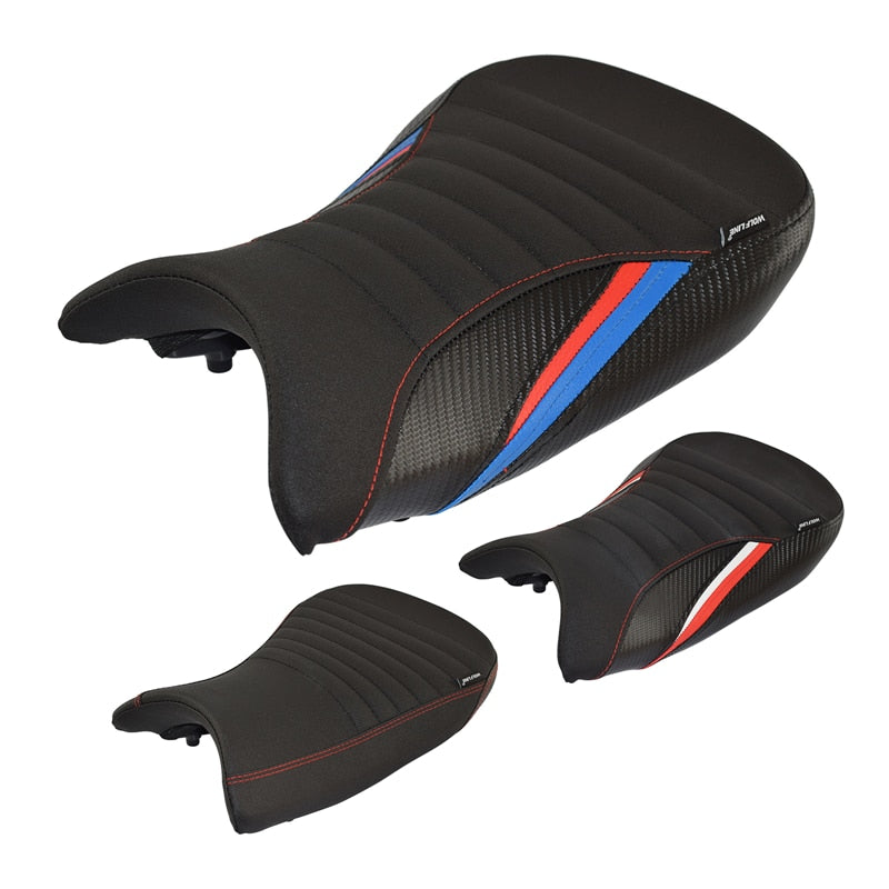 Motorbike Front Rider Rear Passenger Solo Seat Cowl Cushion Pad Synthetic Leather For BMW S1000RR S 1000 RR 2019 2020 2021 2022