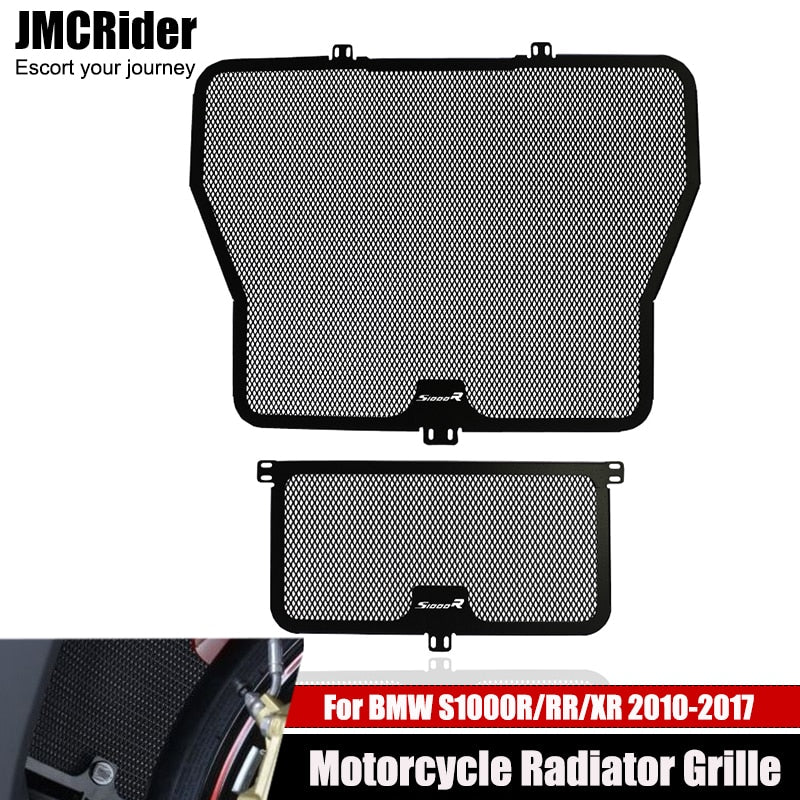 Motorcycle Accessories Aluminum Radiator Grille Grill Guard Cover Protector For BMW S1000 R/XR/RR S1000RR/S1000R 2009 HP4 -2018