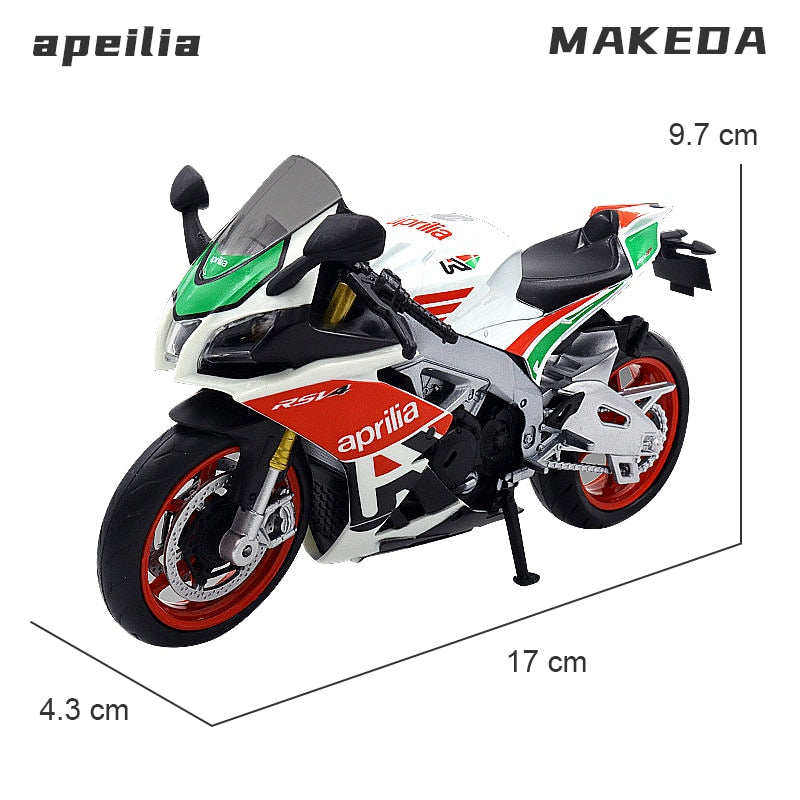 1/12 BMW S1000RR Alloy Diecast Motorcycle Model Toy Collection Hobbies Shork-Absorber Off Road Autocycle Toys Car Kid Gifts