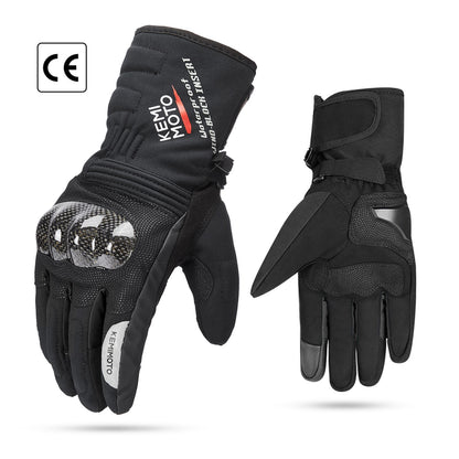 KEMiMOTO Winter Motorcycle Gloves Touch Screen Motorcross Waterproof Windproof Protective Winter Gloves Men Guantes Moto Luvas