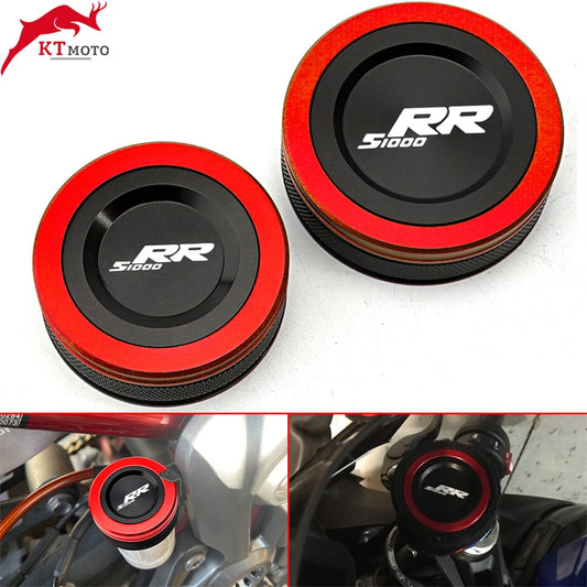 CNC Front &amp; Rear Brake Fluid Reservoir Cover For BMW S1000RR S 1000RR S1000 RR 2008-2023 2022 2021 2020 Motorcycle Accessories