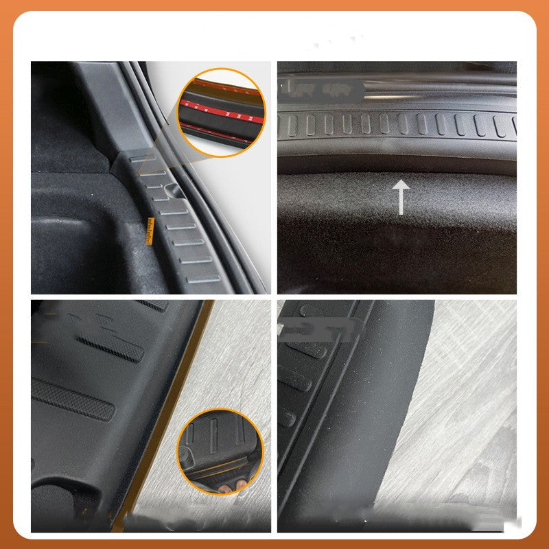 Tesla Model Y Trunk Threshold Bar Side Corner Guard Storage Box Accessories Modification